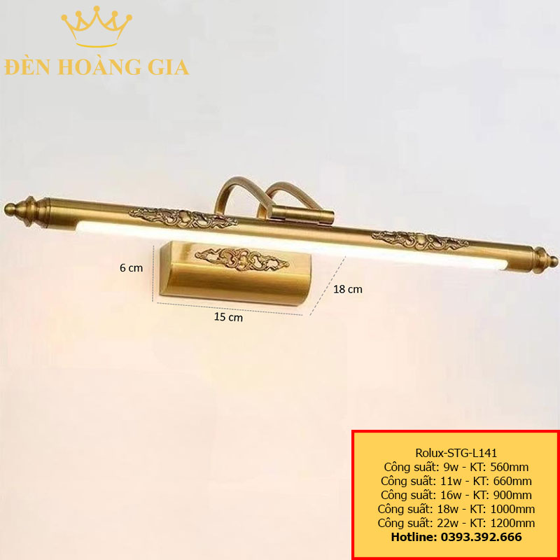 Đèn led soi tranh - soi gương Rolux-STG-L141