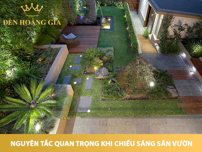 nguyên tắc chung của ánh sáng trong thiết kế sân vườn