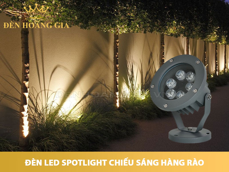 Đèn spotlight chiếu hắt chân tường