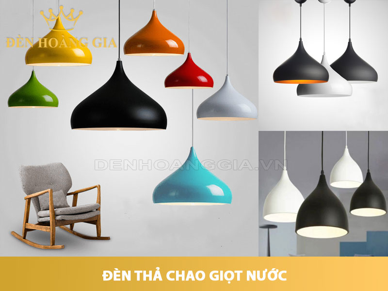 Đèn thả chao giọt nước