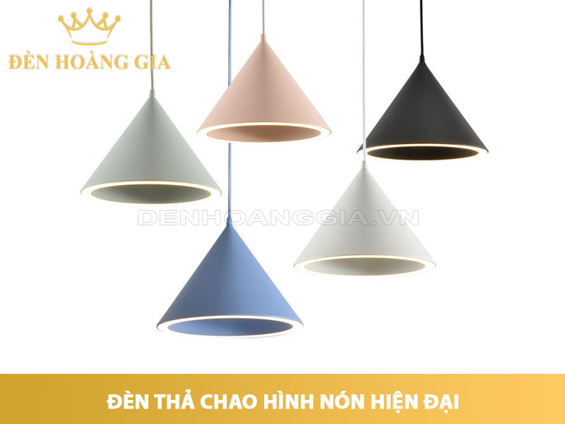 Đèn thả chao hình nón hiện đại