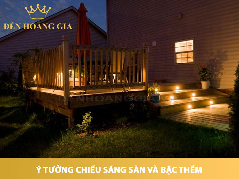 Ý tưởng chiếu sáng lối đi và bậc thềm