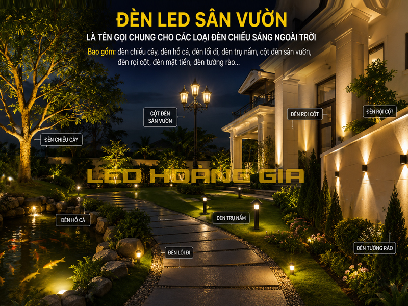 Đèn led sân vườn là gì?