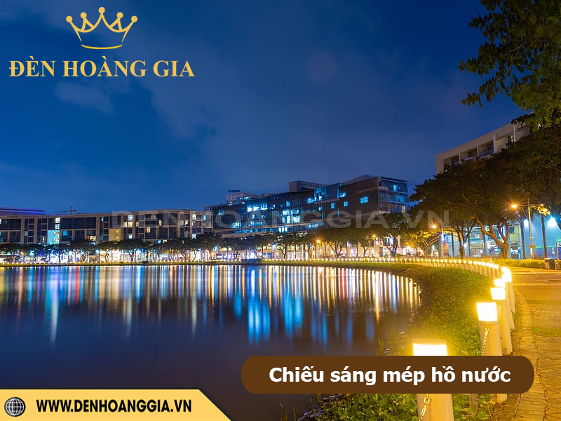 Chiếu sáng mép hồ nước