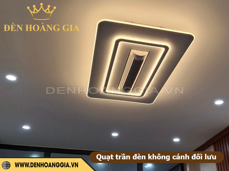 Quạt trần đèn không cánh đối lưu - Đèn quạt điều hòa