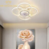 Quạt trần đèn trang trí DHG-QTD8835-T