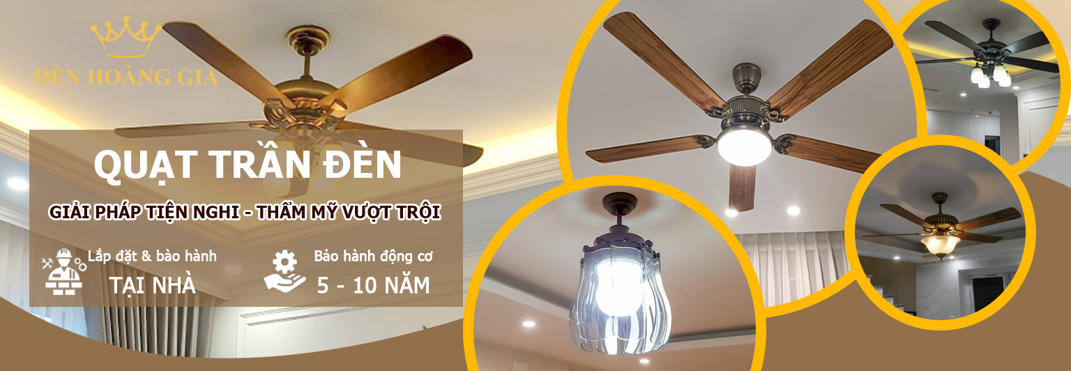 Banner quạt trần đèn