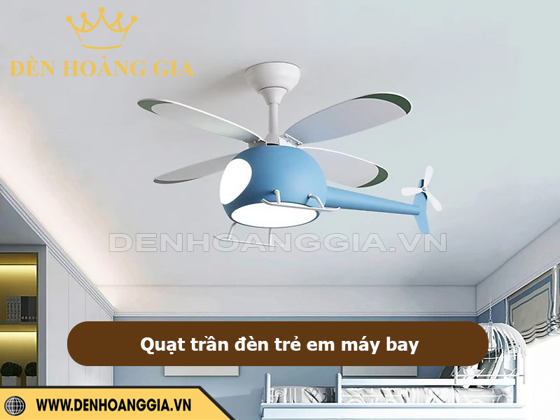 Chú ý lựa chọn quạt trần đèn máy bay có chất liệu an toàn cho bé