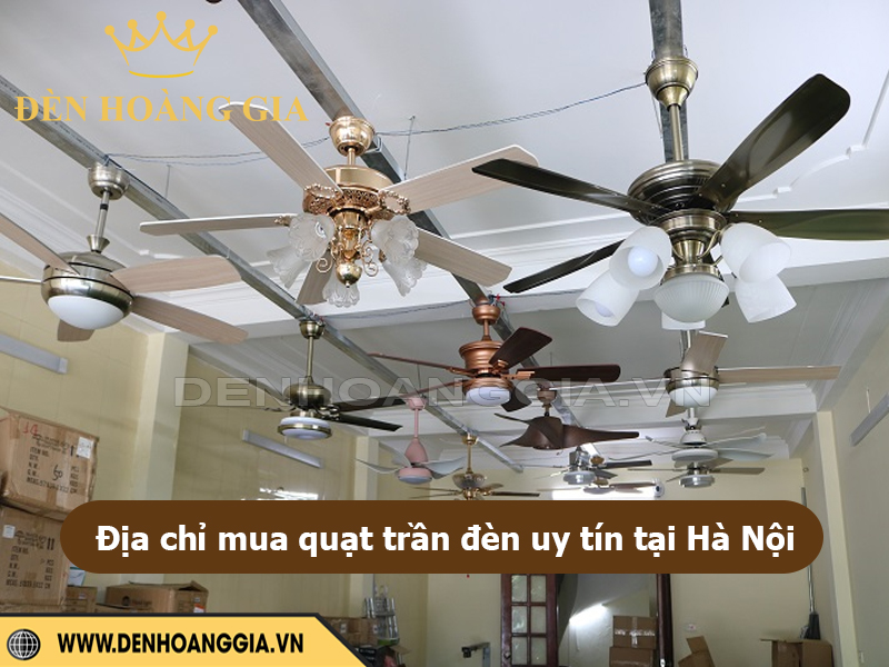 Địa chỉ mua quạt trần đèn ở Hà Nội 