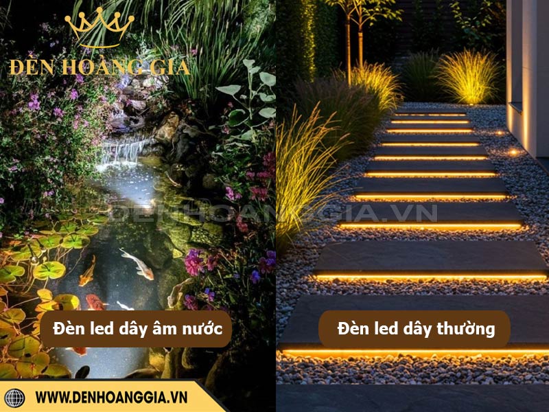 Các loại đèn LED dây trang trí hồ cá và tiểu cảnh