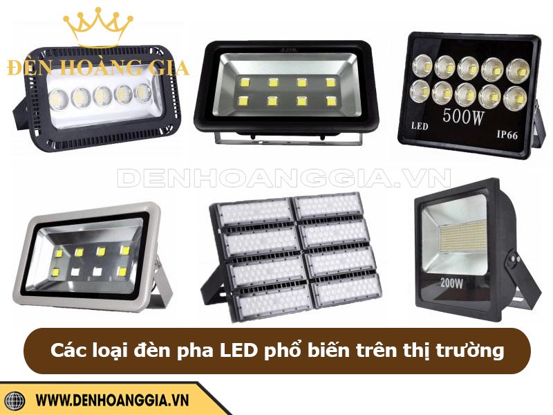 Các loại đèn pha led phổ biến có trên thị trường