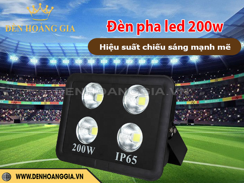 Đèn pha led có hiệu suất chiếu sáng mạnh mẽ