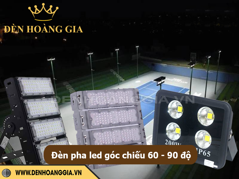 Đèn pha LED góc chiếu vừa (60° – 90°)