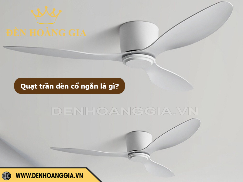Quạt trần đèn cổ ngắn là gì?