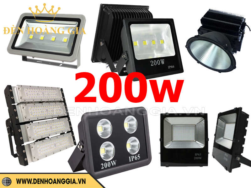 Đèn pha LED 200W cho kho xưởng