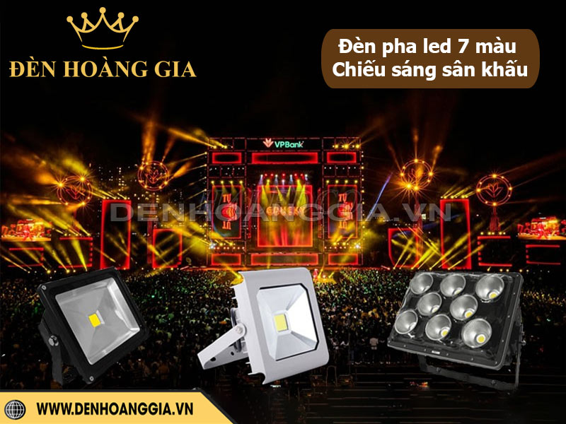 Ứng dụng đèn pha led bảy màu chiếu sáng sân khấu nghệ thuật