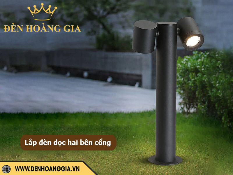 Lắp đèn dọc hai bên cổng ra vào