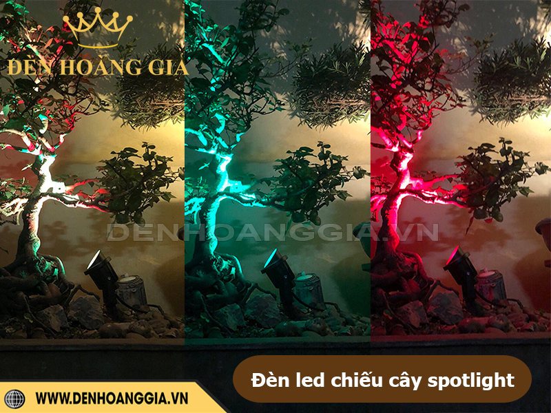 Đèn pha led chiếu cây spotlight
