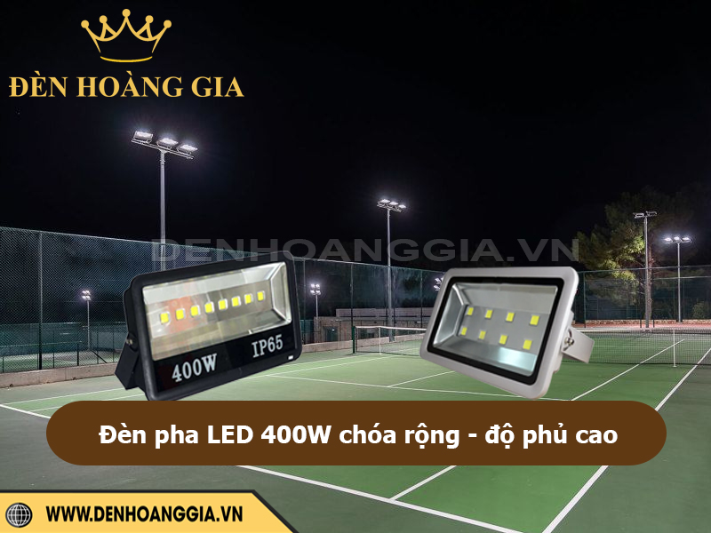 Đèn pha led 400W chóa rộng
