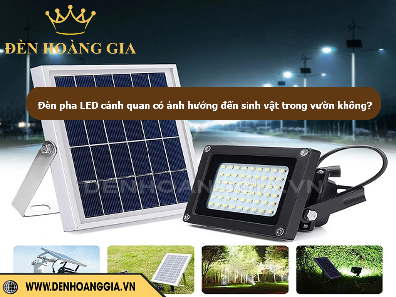 Đèn pha LED cảnh quan có ảnh hưởng đến sinh vật trong vườn không?