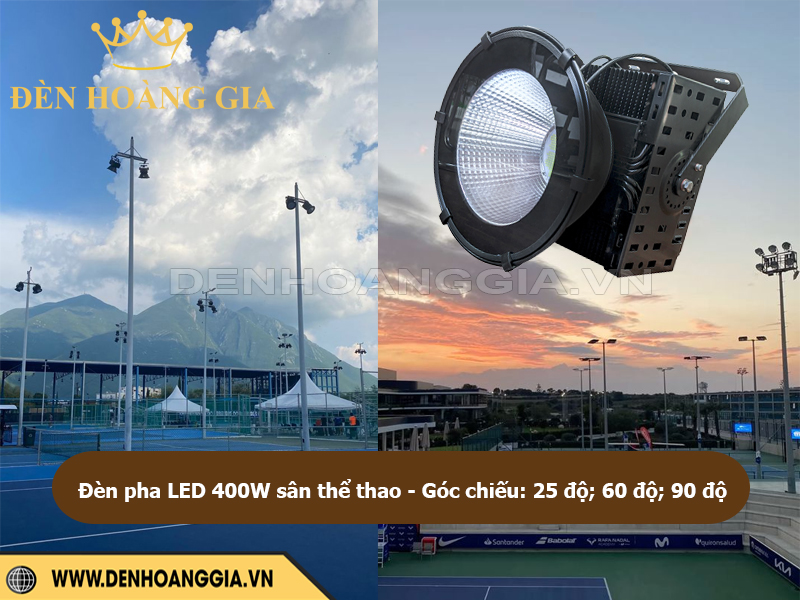 Đèn pha led 400W sân thể thao