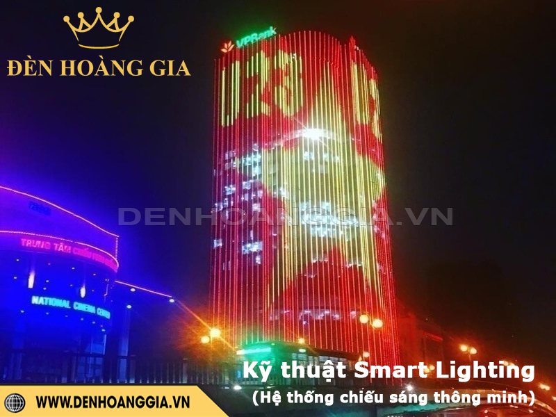 Smart Lighting hệ thống chiếu sáng mặt tiền tòa nhà thông minh