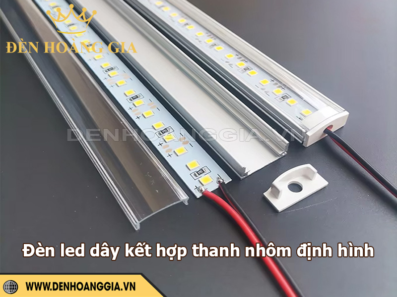 Đèn led dây kết hợp thanh nhôm định hình