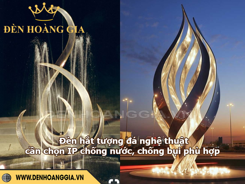 Đèn chiếu hắt tượng đá cần lựa chọn tiêu chuẩn IP phù hợp