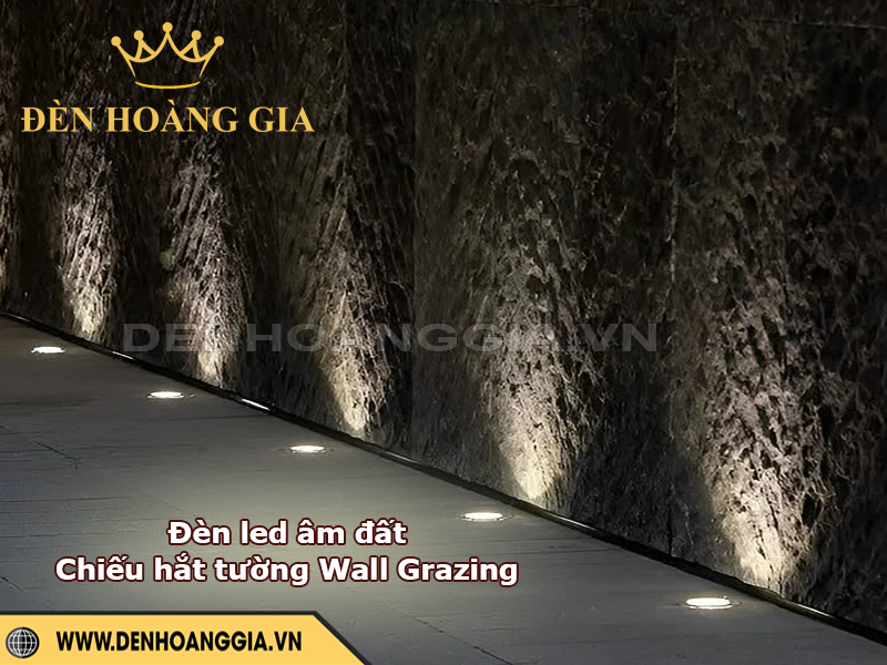Đèn led âm đất chiếu hắt tường Wall Grazing
