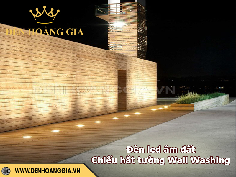 Đèn led âm đất chiếu hắt tường Wall Washing