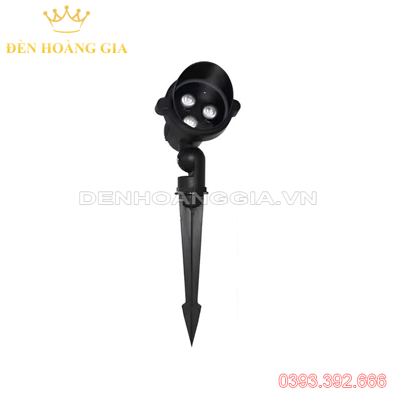 Đèn led cắm cỏ chiếu cây SMDMT 3w mũ to