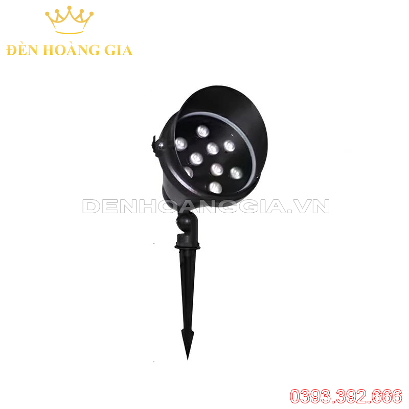 Đèn led cắm cỏ chiếu cây SMDMT 9w mũ to