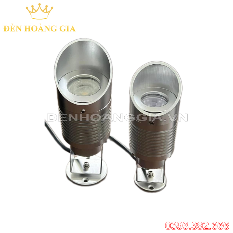 Đèn led chiếu cây chiếu điểm hắt tường CNC có mũ