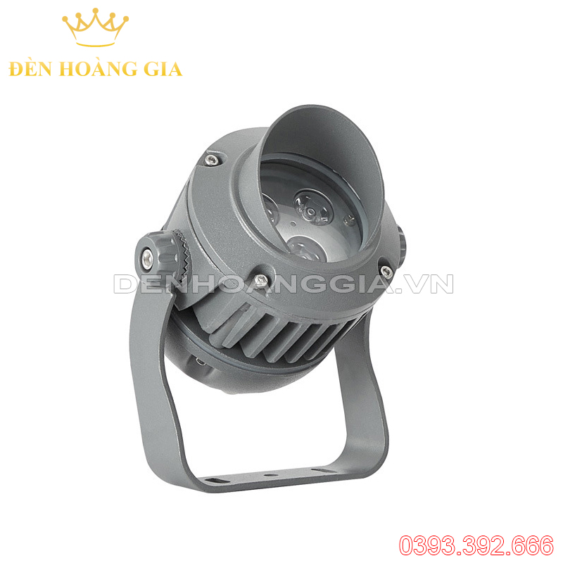 Đèn led chiếu điểm chiếu cây hắt tường VIPPRO 6w có mũ