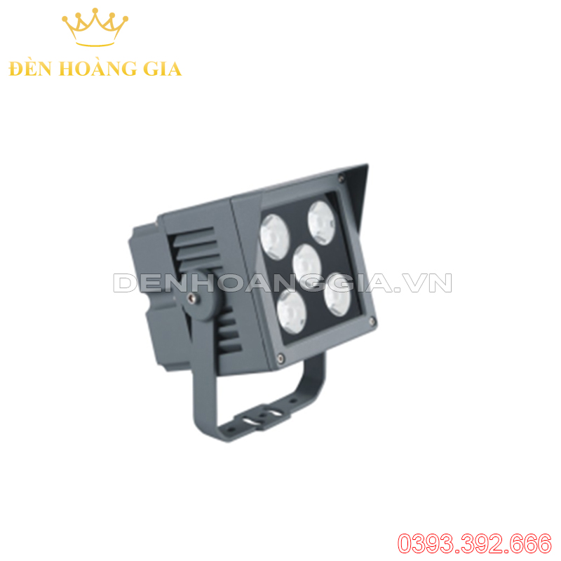 Đèn led rọi cột 25w vuông có mũ