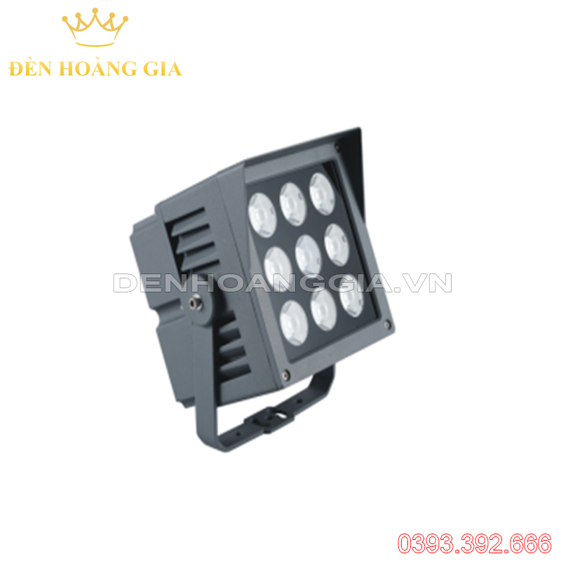 Đèn led rọi cột 54w vuông có mũ