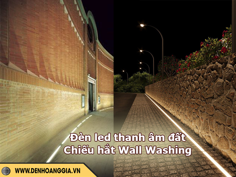 Đèn led thanh âm đất chiếu hắt Wall Washing