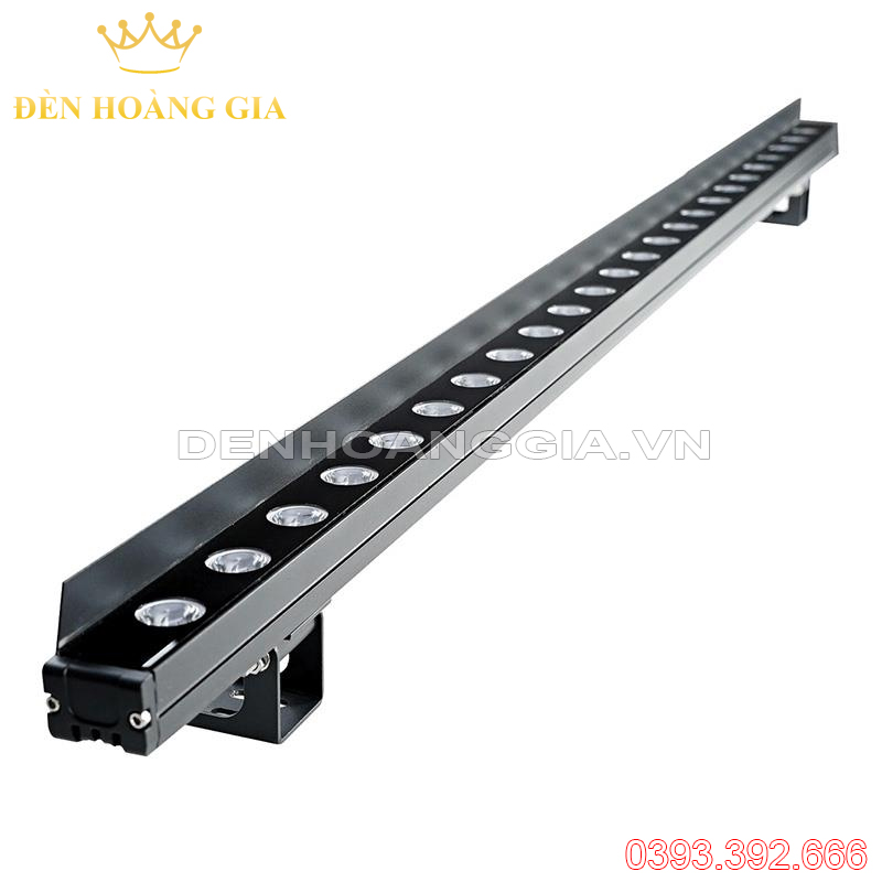 Đèn led thanh chiếu hắt ngoài trời có mũ