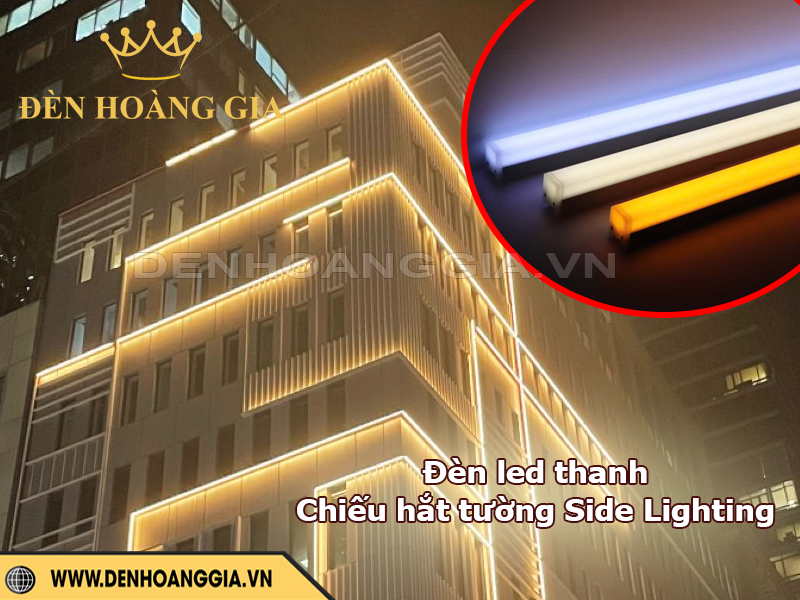Đèn led thanh chiếu hắt tường Side Lighting