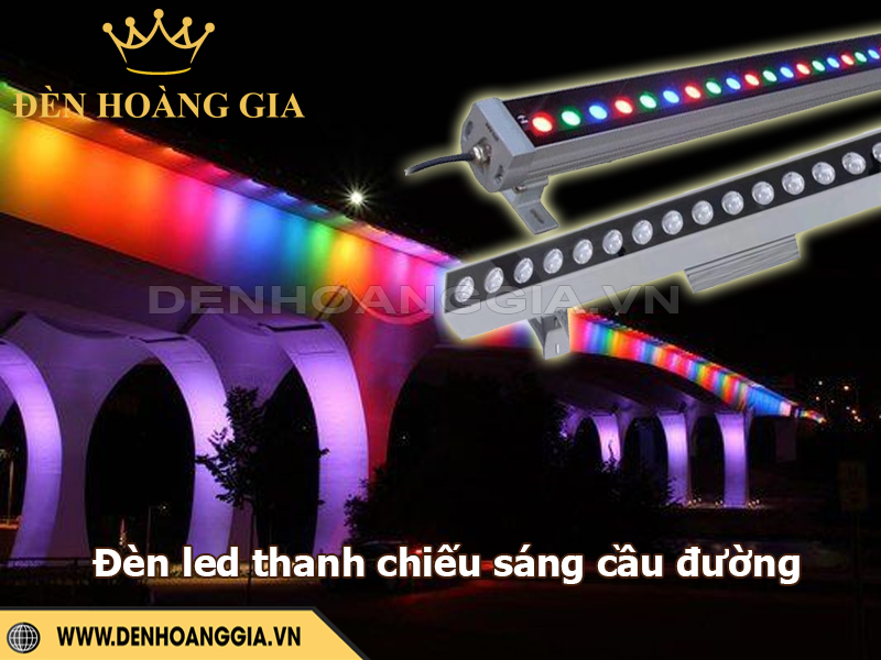 Đèn led thanh là một trong những giải pháp chiếu sáng cầu đường lý tưởng
