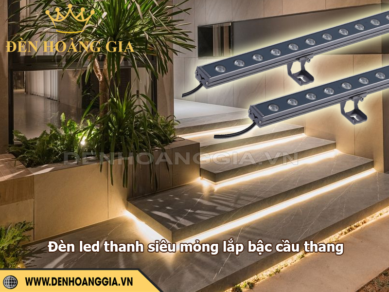 Đèn led thanh lắp âm bậc cầu thang