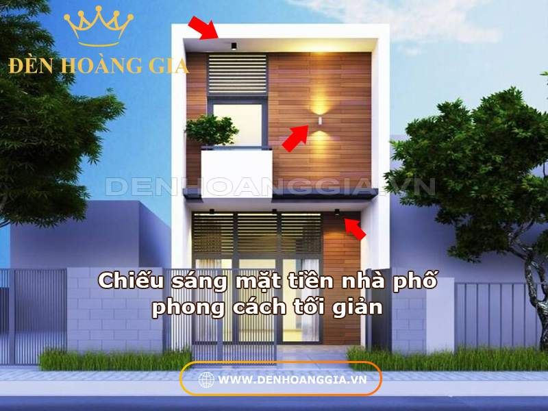 Phong cách chiếu sáng mặt tiền tối giản