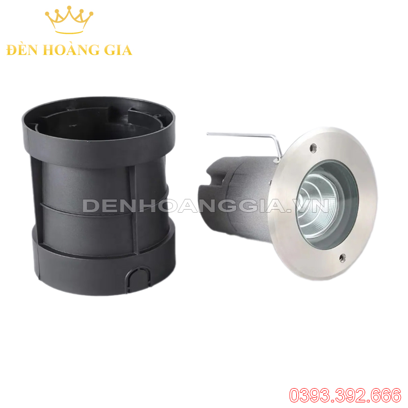 Đèn led âm đất tròn chỉnh hướng COB