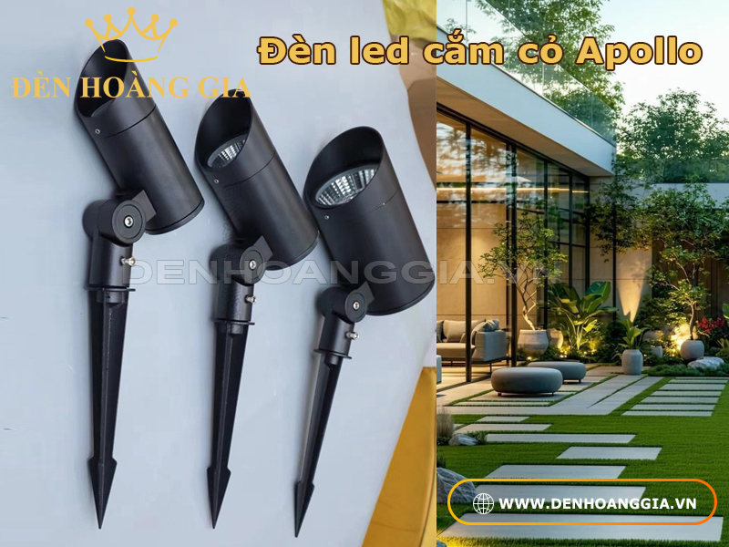 Đèn led cắm cỏ Apollo chiếu sáng sân vườn