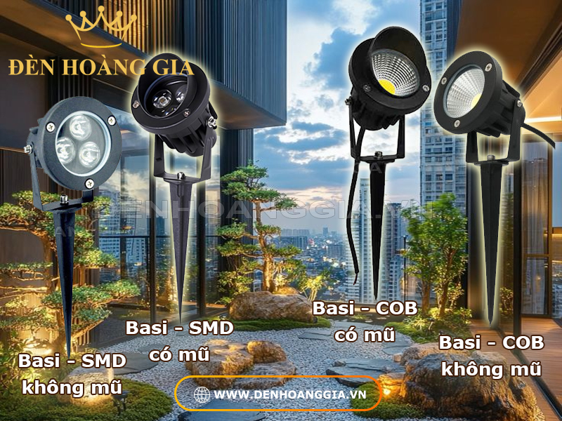 Đèn led cắm cỏ BASI giá rẻ