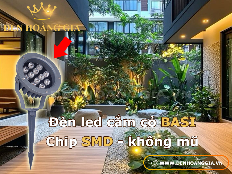 èn led cắm cỏ BASI SMD không mũ