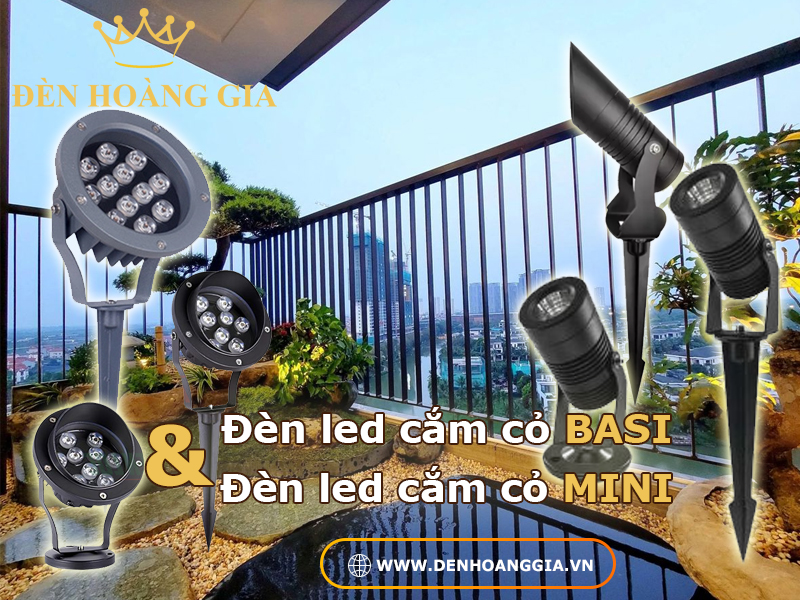 Đèn led cắm cỏ BASI có tốt không? So sánh với đèn led cắm cỏ MINI