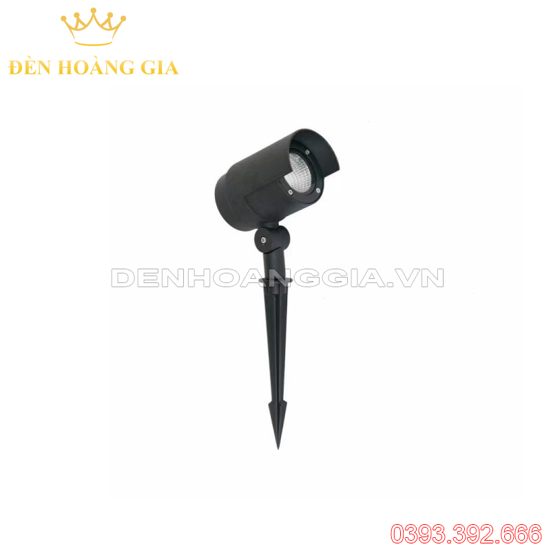 Đèn led cắm cỏ chiếu cây Half có mũ