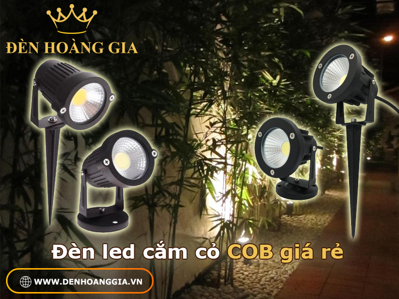 Đèn led cắm cỏ COB giá rẻ
