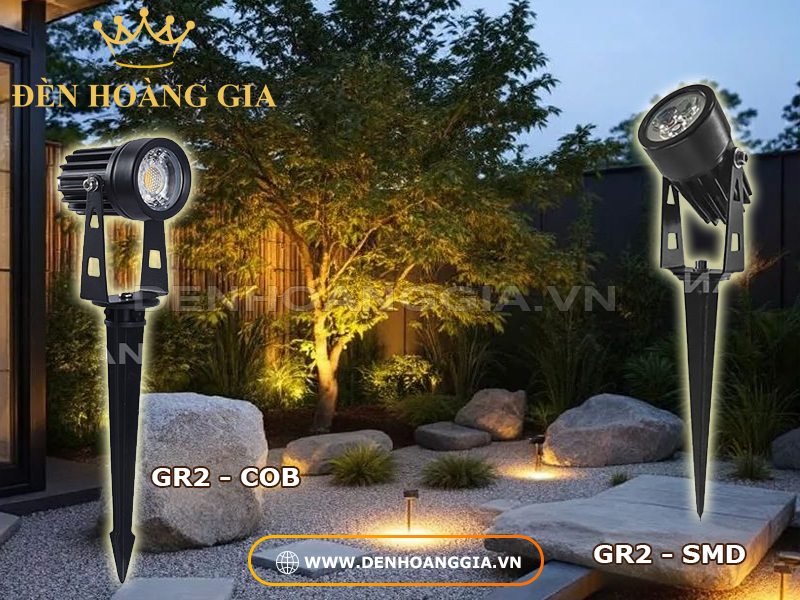 Đèn led  cắm cỏ GR2 giá rẻ